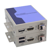 4K HDMI Fiber Converters Uncompressed,Full HD Video Audio over Fiber Extender, 10G SFP Transceivers Included,LC Singlemode up 10Km Support KVM and 4Kx2K